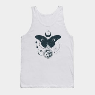 Hand Drawn Mystical Moon Tank Top